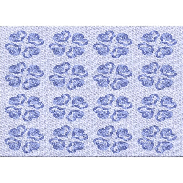 Ahgly Company Machine Washable Indoor Rectangle Transitional Lavender Blue Area Rugs, 3' x 5'