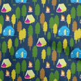 thumbnail image 1 of oneOone Cotton Silk Navy Blue Fabric Camping Sewing Craft Projects Fabric Prints By Yard 42 Inch Wide, 1 of 5