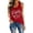 Rouge, variante sur SGMVNU Camisoles d'Été pour Femmes Coupe Décontractée Camisoles pour Femmes Coton Col en U Dos Nageur Sans Manches Haut d'Entraînement T-Shirts de Base (Jaune, P)