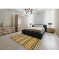 thumbnail image 4 of Ahgly Company Tapis d'Intérieur Carrés Abstraits Jaunes Abstraits pour Aire, 5 Pieds Carré, 4 of 6