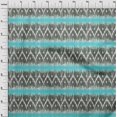 thumbnail image 3 of oneOone Tissu Viscose Chiffon Chevron Ikat Imprimé au Mètre 42 Pouces de Large, 3 of 4