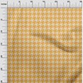 thumbnail image 3 of oneOone Cotton Flex Yellow Fabric Houndstooth Craft Projects Decor Fabric Printed By The Yard 40 Inch Wide, 3 of 4