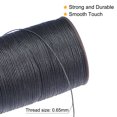 thumbnail image 4 of Unique Bargains Thin Waxed Thread 93 Yards 0.65mm Polyester String Cord for Machine Sewing Hand Quilting Weaving, Dark Grey, 4 of 5