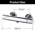 thumbnail image 5 of Polished Chrome Thermostatic RV Shower Faucet, Constant Water Temperature with Heavy Duty Solid Brass Construction, 5 of 5