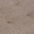 thumbnail image 4 of Draper 40 in W Solid Wood Tufted Ottoman Bench in Fawn Brown Linen Look Fabric, 4 of 5