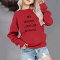 thumbnail image 2 of Économies d'Hiver! SROBPTY Chandails à Manches Longues pour Tout-Petits, T-Shirt pour Enfants à Manches Longues Imprimé, T-Shirt Imprimé à Col Rond Court Convenant aux Garçons et aux Filles Rouge, 2 Ans, 2 of 4