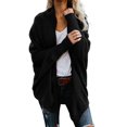 thumbnail image 1 of PVCS Cardigan Uni à Manches Longues pour Femmes, Manteau Blouse Haut Décontracté d'Automne, 1 of 6