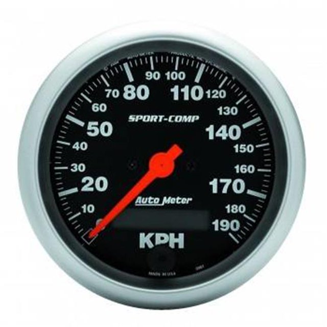 Auto Mètre 3987 Sport-Comp Compteur de Vitesse Électrique - 3.37 Po.