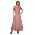 thumbnail image 2 of Moomaya Jupe en Rayonne Imprimée Style Enveloppant Grande Taille Jupe Vêtements d'Été, 2 of 6