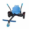 thumbnail image 2 of Adjustable Go Kart Cart HoverKart Stand Seat for Hoverboards – Blue Color, 2 of 2
