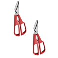 thumbnail image 1 of Oleegame 2PC Stainless Steel Cutlery Set New Lobster Fish Shrimp Crab Seafood Scissors Shears Snip Shells Kitchen Tool Red, 1 of 2