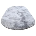 thumbnail image 2 of Hxlamzoo Fluffy Oval Area Rug, Soft Tie Dye Rug, Shaggy Colorful Rug, for Bedroom, Living Room, Teen Dorm, Baby Nursery, 11 Colors & 3 Sizes, 2 of 6