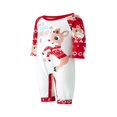thumbnail image 4 of Family Christmas Elk Pattern Round Neck Long Sleeves Pajamas Trousers, 4 of 8