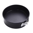 thumbnail image 3 of GROWTH TANK Nonstick Springform Cake Pan Cheesecake Pan Bakeware Loose Base Cake Baking Tin Black Round 22x7cm, 3 of 8