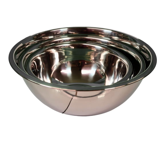 Verka Stainless Steel 3 Piece Mixing Bowl Set
