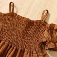 thumbnail image 4 of MEZZALL Robe Tutu pour Bébés Filles, Volants en Tulle, Couleur Unie, Princesse, Robe de Fête de Mariage, Robe d'Été Confortable, Brun, 18-24 Mois, 4 of 4