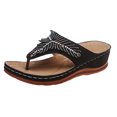 thumbnail image 2 of LSLJS Pantoufles pour Femmes, Sandales Pantoufles à Talon Compensé Flip-Flops d'Été pour Dames, Chaussures Décontractées Flip Flops pour Femmes, 2 of 8