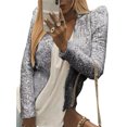 thumbnail image 4 of Kmbangi Women Sequined Jacket, Long Sleeve Open Front Fall Ladies Cardigan for Club Party, 4 of 9