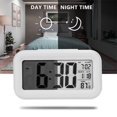 thumbnail image 3 of Smart Digital Alarm Clock with Date and Temperature Snooze Button on Top Battery Operated Rectangle Desk Clock with Night Light for Bedroom Kids Children Girls Boys, 3 of 8