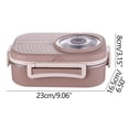 thumbnail image 3 of Large Stainless Steel Bowl Stainless Steel Lunch Box Office Worker Student Lunch Box Sealed Lunch Box with Soup Bowl Student Tableware Compartment Insulation Lunch Box, 3 of 3