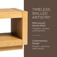 thumbnail image 4 of Maven Lane Artemis Table d'Appoint Contemporain en Bois, Fini Naturel Raffiné, 4 of 6