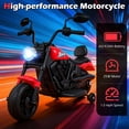 thumbnail image 4 of Gymax Moto pour Enfants avec Phare, Musique, Roues Stabilisatrices, Pédale pour Garçons et Filles, Rouge, 4 of 10