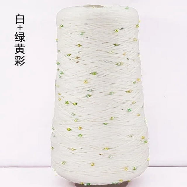350g Pearl Mercerized Cotton Yarn Hand-knitted Cotton Pearl Lace Line Fine Crochet Thread Bead Thread Diy Hand-braided Thread