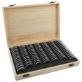 thumbnail image 1 of MYG for Wooden Coin Storage Box with Adjustable Compartments - 100 Slots Commemorative Coin Collection Case for Various Sizes 18-46mm Diameter Coins, 1 of 10