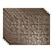 thumbnail image 3 of FASÃ„DE Traditional Style/Pattern 1 Decorative Vinyl 18in x 24in Backsplash Panel in Argent Bronze (5 Pack), 3 of 15