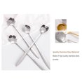 thumbnail image 3 of QualitChoice Coffee Spoons Long Handle Dessert Tea Teaspoons Home Bar Cafe Hotel Scoops Kitchen Tableware Flatware Accessories Type 1 Silver Type 2 Gold, 3 of 6