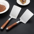 thumbnail image 2 of PRETXORVE A Stainless Steel and Wooden-handled Kitchen Spatula Is A Small Household Kitchen, 2 of 9