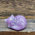 thumbnail image 2 of Natural Quartz Crystal Sleeping Cat Decoration Crystal Cat Sleeping Statue 2 Inch Opal Cat Crystal Statue Statue For Home Meditation, 2 of 9