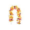 thumbnail image 2 of LSLJS Halloween Thanksgiving Decorations Artificial Leaf Garland Rattan Hanging Pumpkin Maple Leaf Garland Indoor Home Halloween Christmas Party Fireplace Decorations, Plasti C Maple Leaf Rattans, 2 of 7
