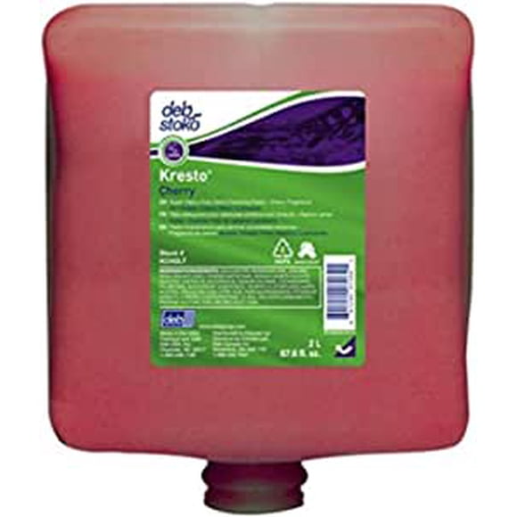 Deb-Stoko Kresto Cherry Scented KCH2LT Heavy Duty Hand Cleanser 2 Liter Refill Cartridge((4 Per Case)
