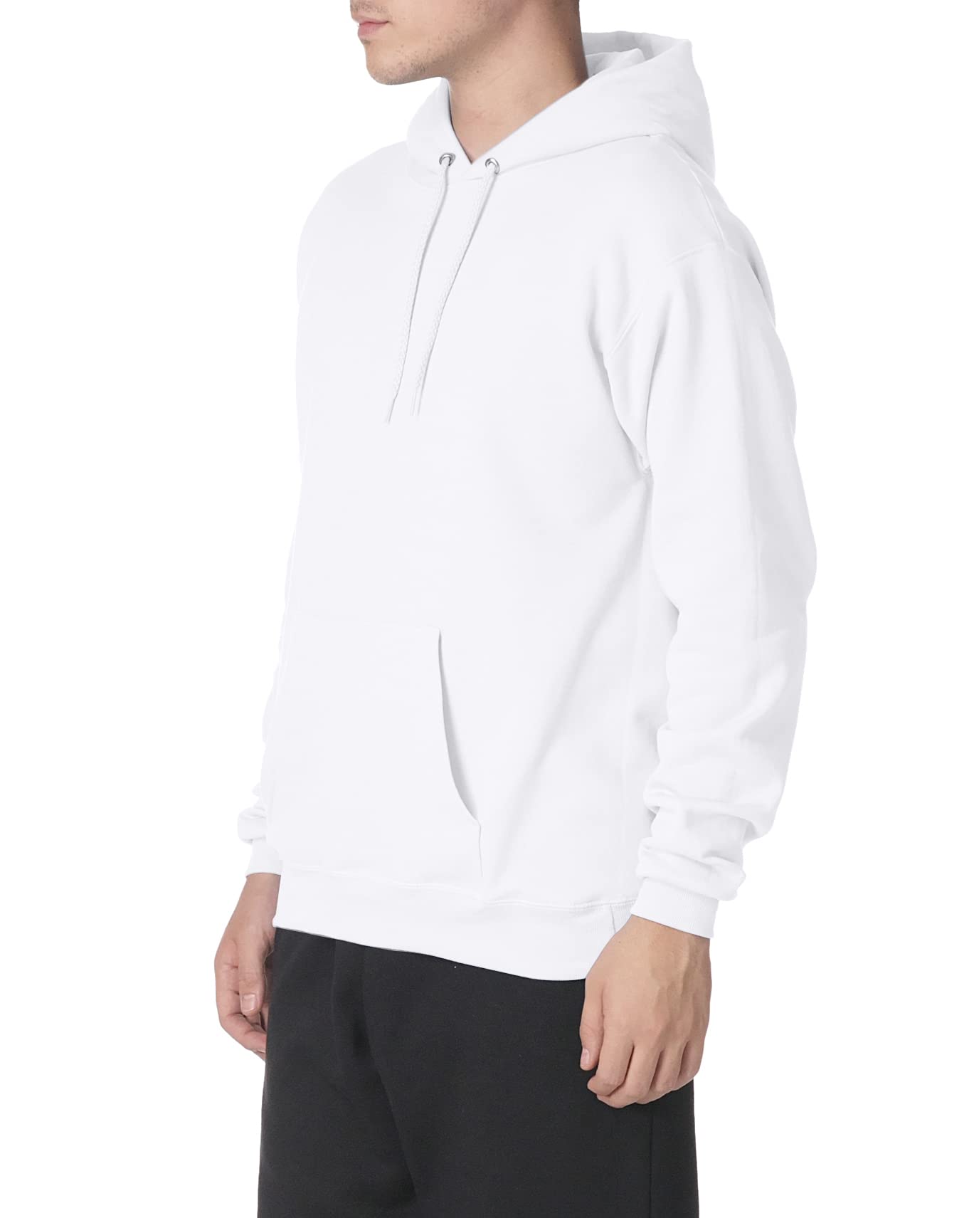 Hanes Sweat à Capuche en Molleton pour Hommes, Blanc, Très Grand