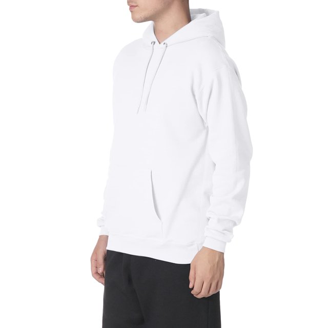 Hanes Sweat à Capuche en Molleton pour Hommes, Blanc, Très Grand