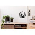 thumbnail image 3 of Metal Black Wall Decor Howling Wolf Head, 3 of 3
