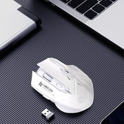EGNMCR Wireless And Bluetooth Two Mode Connection Mouse 6-key 2.4G Adjustment Type C Fast Charging Office Gaming Mouse 3600dpi Plastic mouse