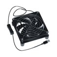 thumbnail image 3 of kurtrusly Office USB Powered Cooling Fan Living Room Bedroom TV Box Computer Router Strong Wind External Fan Accessories 8cm Type 1, 3 of 9