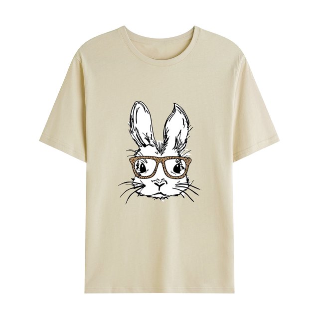 EGNMCR T-Shirts pour Homme Hommes Décontracté Mode Col Rond Chandail à Enfiler T-Shirt Imprimé de Pâques Manches Courtes Hauts Cadeaux pour Hommes