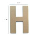 thumbnail image 2 of Lerman decor's wood letter H, 2 of 4