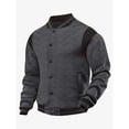 thumbnail image 2 of Cardigan Décontracté à Fermeture Éclair pour Homme avec Col Montant et Manches Longues, 2 of 6