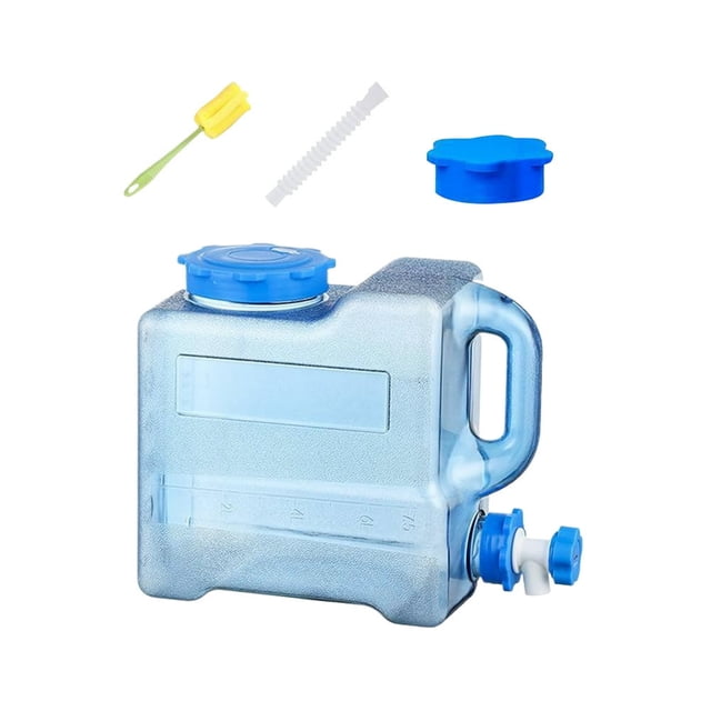 Estbridge Conteneur d'Eau de Camping avec Robinet Grande Capacité pour Camping Randonnée (15L) Outils de Camping Extérieur