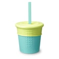 thumbnail image 1 of GoSili Straw Cup 8oz. Sea/Lime, 1 of 7