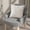 White#16762, variant on Decorative Throw Pillow | Accent Cushion for Sofa and Bed | Chenille Fabric Square Pillow Insert | 45x45 cm Back Support Pillow for Living Room and Bedroom