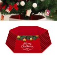 thumbnail image 4 of FAROOT Christmas Tree Skirt Santa Claus Letter Print Decorative Apron, 4 of 6