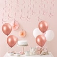 thumbnail image 3 of Becaristey 6pcs Set Streamers Decorations Party Streamers Gold Streamers Party Decorations Ceiling Decorations For Birthday Party Pink 27.5 inch 1Set, 3 of 6