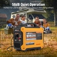 thumbnail image 4 of Maxpeedingrods 2350W Portable Inverter Generator Lightweight Gasoline Power Equipment for Outdoor Camping RV Home Backup Emergency Prep, 4 of 9