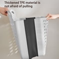 thumbnail image 4 of Ohufall Wall Hanging Foldable Dirty Laundry Basket Large Capacity Hole-less Design For Home Bathroom Clothes Storage Laundry Basket Storage Basket Collapsible Laundry Baskets, 4 of 7