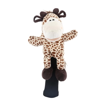 Plush Animals Golf Wood Driver Headcover Protector Guard Replacement, Giraffe Golf Club Head Cover Sleeves Durable Equipment Men Women Gift